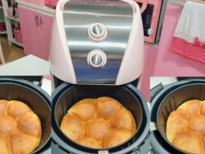 Como fazer pão na Airfryer em apenas 15 minutos super macio e fácil