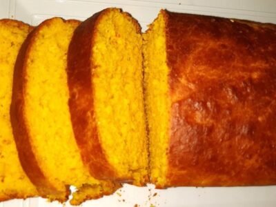 Pão de cenoura de liquidificador sem sovar, nutritivo e fácil além de delicioso