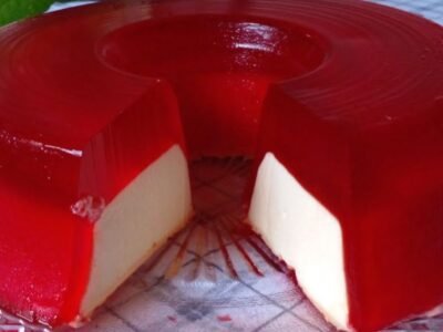 GELATINA RECHEADA – UMA SOBREMESA PRÁTICA COM APENAS DOIS INGREDIENTES