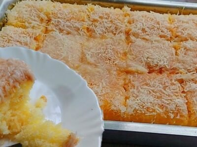 Bolo de maizena com coco é a toalha felpuda sem glúten e sem leite
