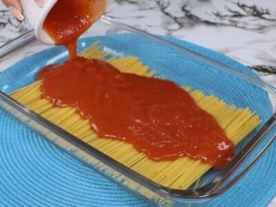 Macarrão na travessa para quando se está com pouco tempo para cozinhar