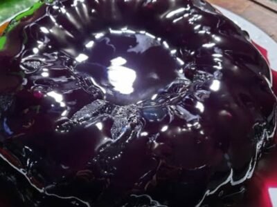Manjar de vinho com calda aveludada é um deleite para os amantes de sobremesas refinadas