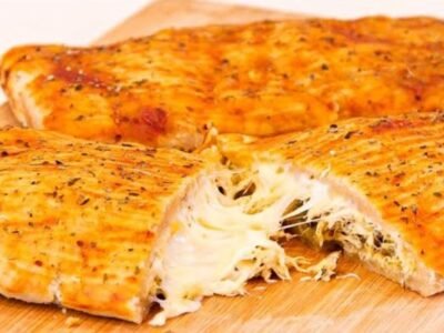 Salgado com massa de apenas maionese e farinha, escolha seu recheio e seja feliz