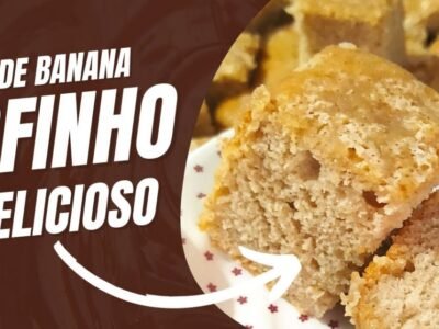 Bolo de Banana Fofinho e Delicioso: O Sabor Irresistível Para Seu Café da Tarde!