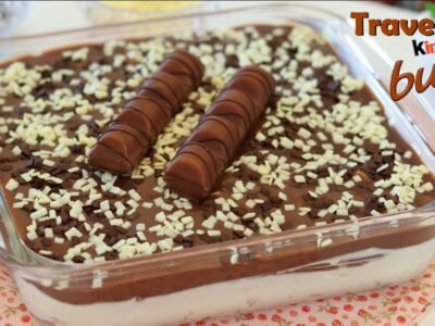 Essa Sobremesa é um Sucesso: Travessa de Kinder Bueno Fácil e Cremosa!