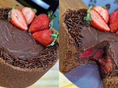 Torta de Brigadeiro com Morango: Sobremesa Fácil e Rápida