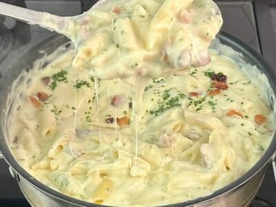 MACARRÃO AO CREME DE BATATA E BACON: O MELHOR QUE VOCÊ VAI COMER NA VIDA