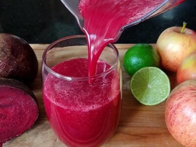 Suco de beterraba com limão e maçã: um elixir de saúde e vigor
