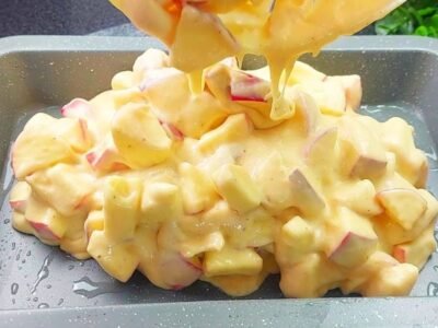 Torta de maçã que derrete na boca