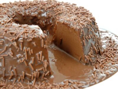 Receita de Pudim de Chocolate de Liquidificador